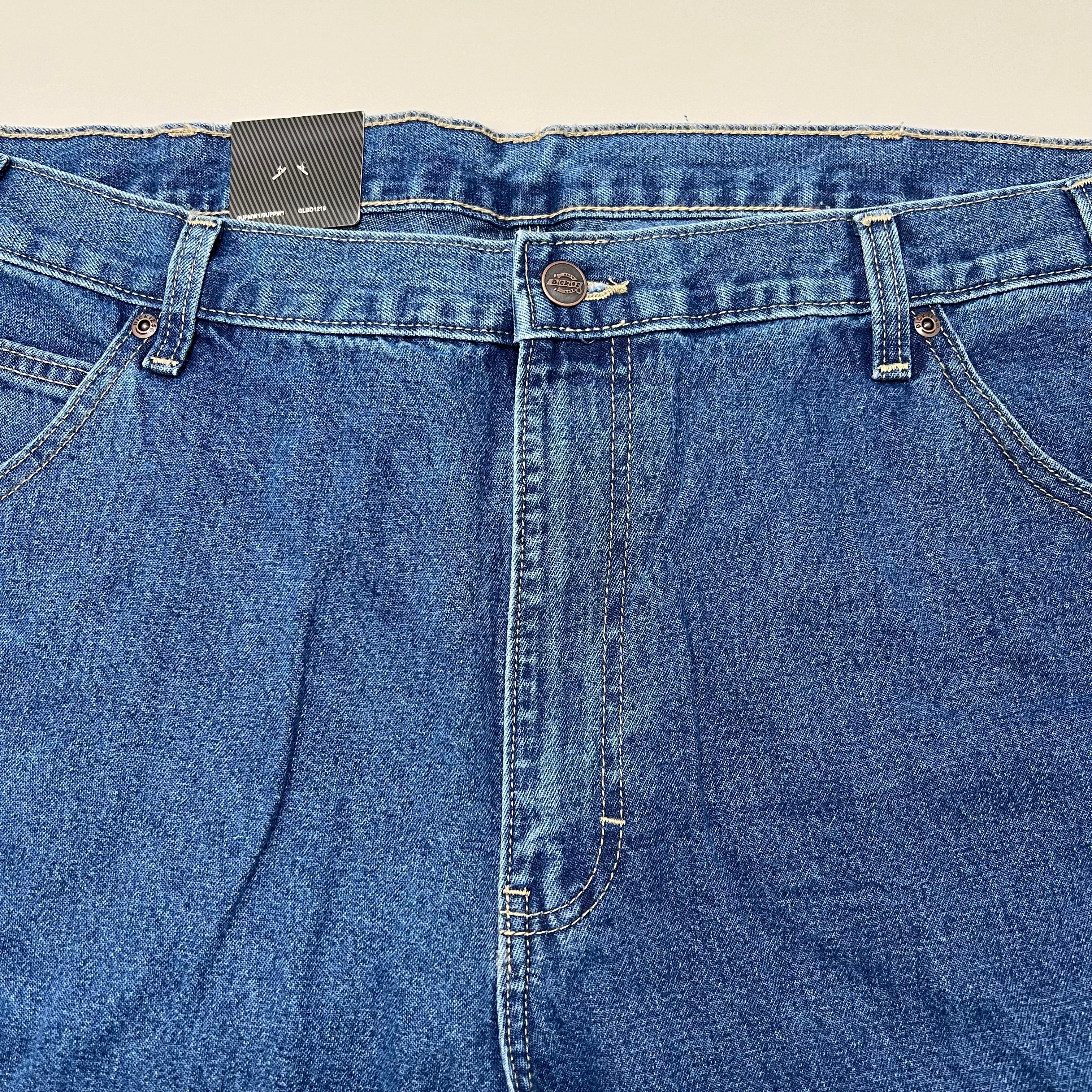 DICKIES Relaxed Fit Carpenter Jean Mns Sz 46X30 Stonewashed Indigo Blue 19294SNB