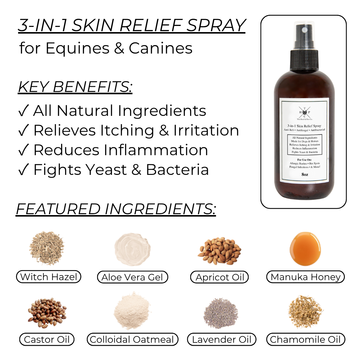 3-in-1 Skin Relief Spray for Dogs & Horses