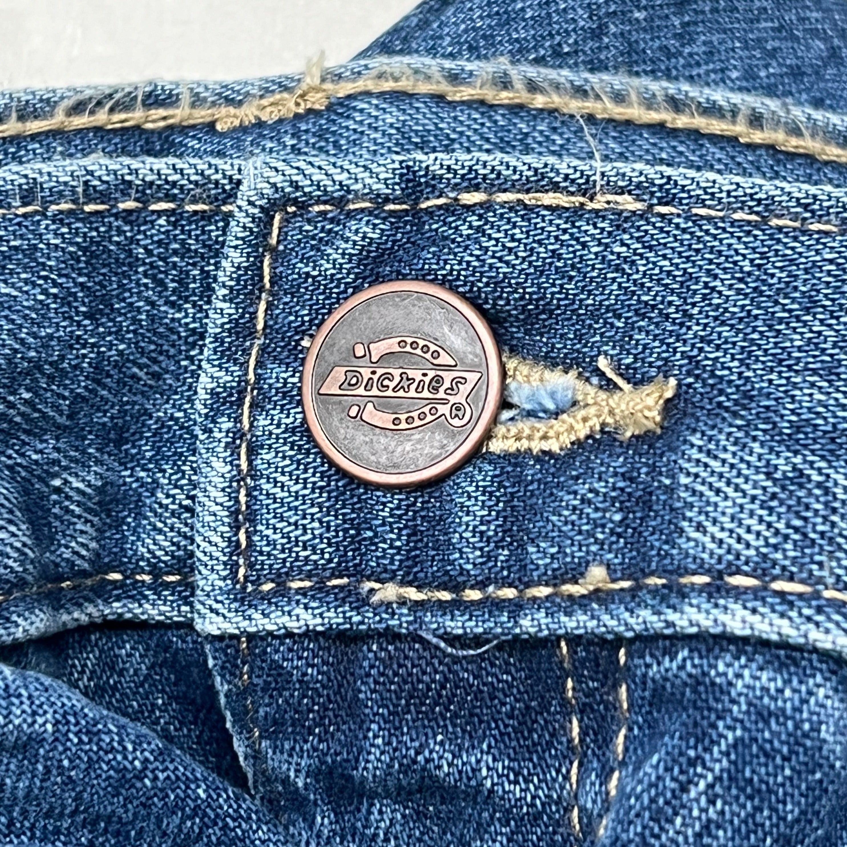 DICKIES Relaxed Fit Carpenter Jean Mns Sz 46X30 Stonewashed Indigo Blue 19294SNB